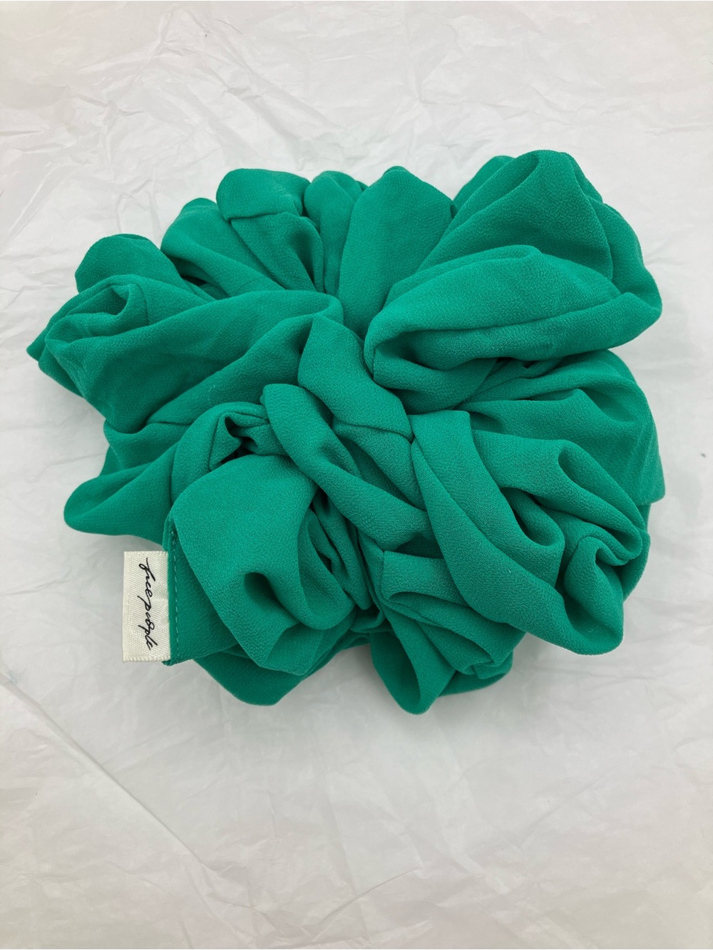 Free people big Green Fabric Hair Scrunchie